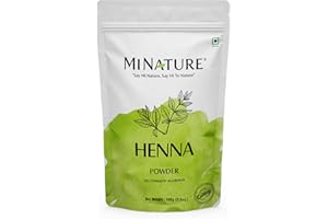 Mi Nature Henna Powder | 100g (3.5 oz) | Lawsonia inermis | Natural Hair colour| Raw | Triple shifted | Nothing Extra added |