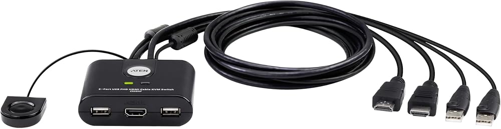 ATEN 2-Port USB FHD HDMI KVM Cable Switch CPNT