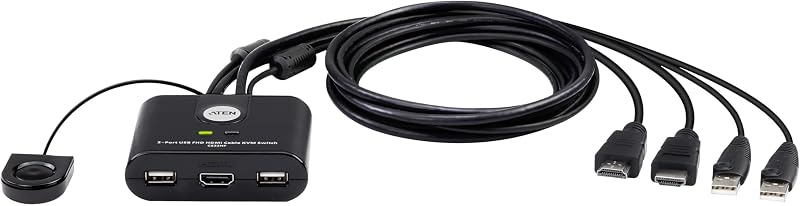 ATEN 2-Port USB FHD HDMI KVM Cable Switch CPNT