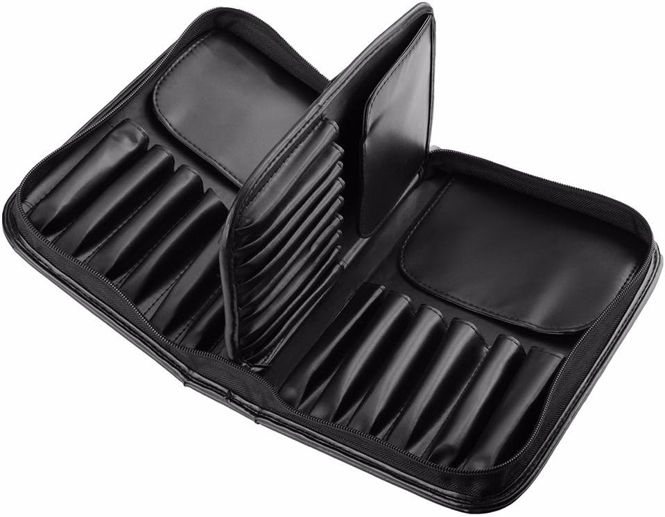 KORELLE Makeup Brush Folder | Cosmetic Brush Organizer | Dual Layer Storage with Zipper