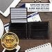 RFID Blocking Stylish Genuine Leather Wallet for Men - Excellent as Travel Bifold - Credit Card Protector