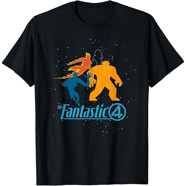 Amazon.com: Marvel Fantastic Four Group Shot Crystal Classic Logo