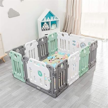 Lichaowen Parc Bebe Pliable Securite Antiderapante Centre De Parcs Activite Parc Enfants Salle Diviseur Color 001 Size 150x187x61cm Amazon Fr Cuisine Maison