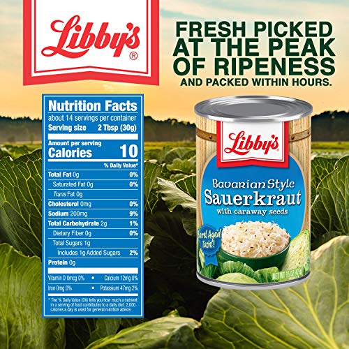 Libby's Bavarian Style Sauerkraut with Caraway Seeds Classic Barrel