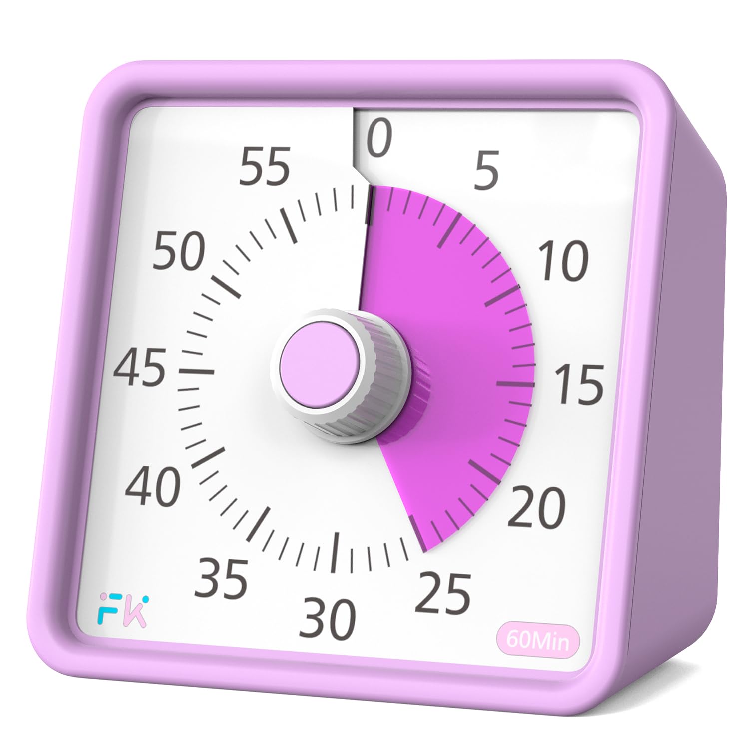 60 Minutes Visual Timer for Kids, Classroom & School - Desk, Kitchen, Gym & Tea Timer - ADHD Time For Kids (Pink)