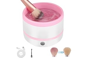 Giying6 Electric Makeup Brush Cleaner Machine, Highly Effective Upgraded USB Makeup Brush Cleaning Tool for Beauty Makeup Brush Sets of Various Sizes, Eyeshadow Blush Brushes, Stylish Auto Spinner