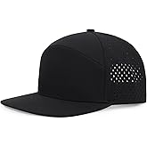 Qlauca Quick Dry Baseball Cap Flat Brim Snapback Hat Sun and Rain Protection Golf Hat for Men Women
