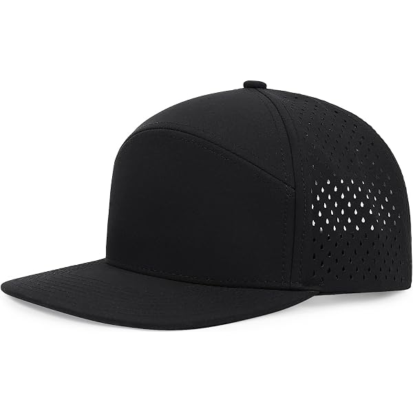 Quick Dry Mesh Snapback Hat Sun Rain Protection Structured Golf Trucker Cap Amazon.com: HH HOFNEN Quick Dry Baseball Cap Mesh Snapback  main image 2