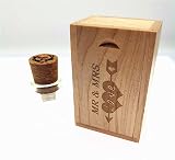 LXSINO 64GB USB 3.0 Flash Drive Walnut Drift Bottle Wood Box MR MRS Wedding Gift view 5
