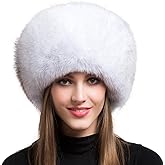Women Real Fox Fur Hat Winter Thick Warm Luxury Pelt Furry Hats Fluffy Cap Fashion Natural with Tail Pompom