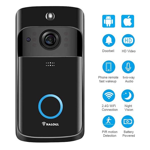 Kalgol Video Doorbell Battery Powered Video Doorbells