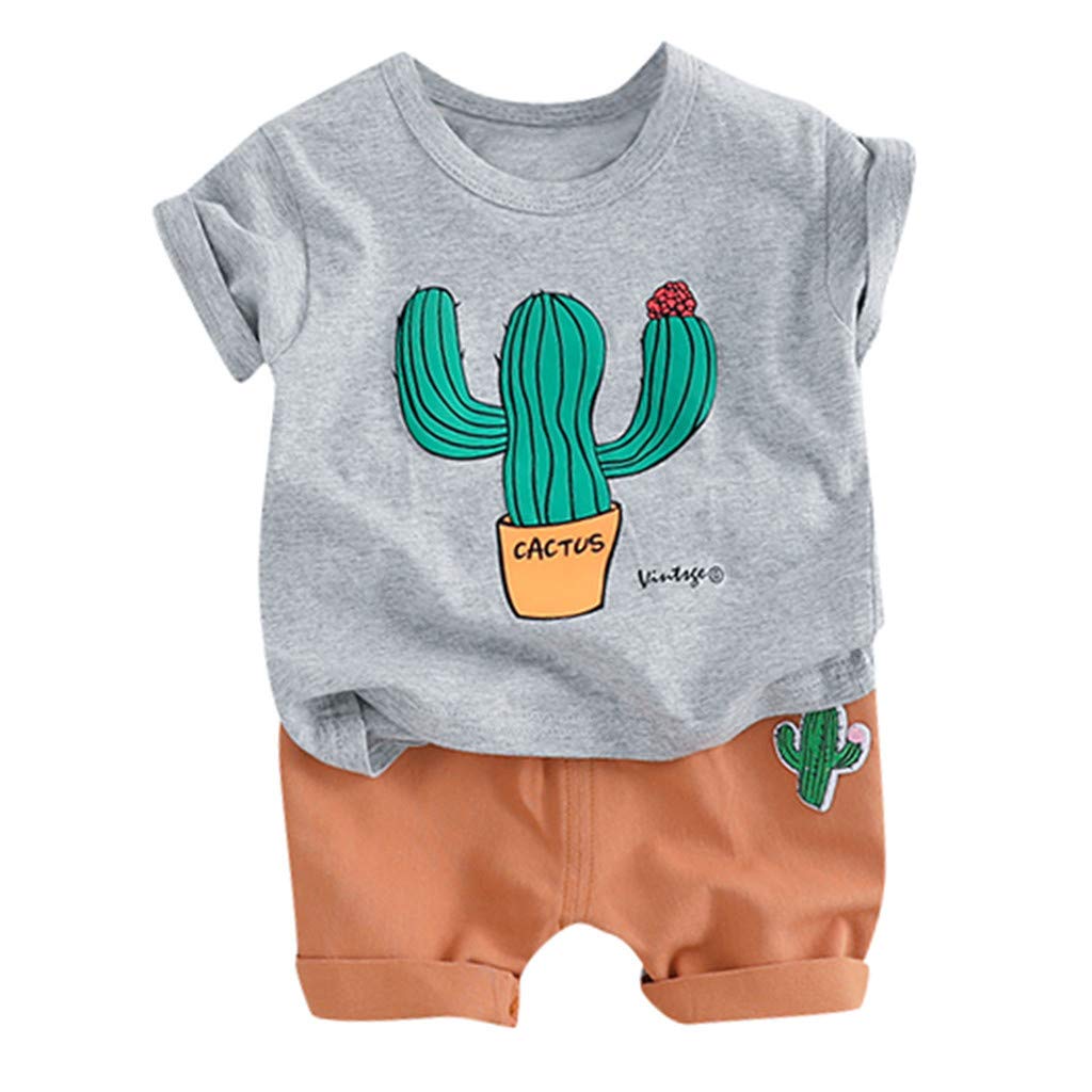 Buy Baby Boy Cactus Tops Shorts Set Gray at Ubuy Ethiopia