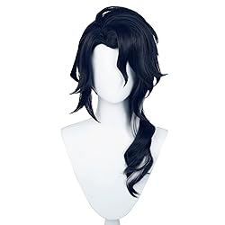 XiongXiongLe Dark Blue Wig for Pantalone Cosplay