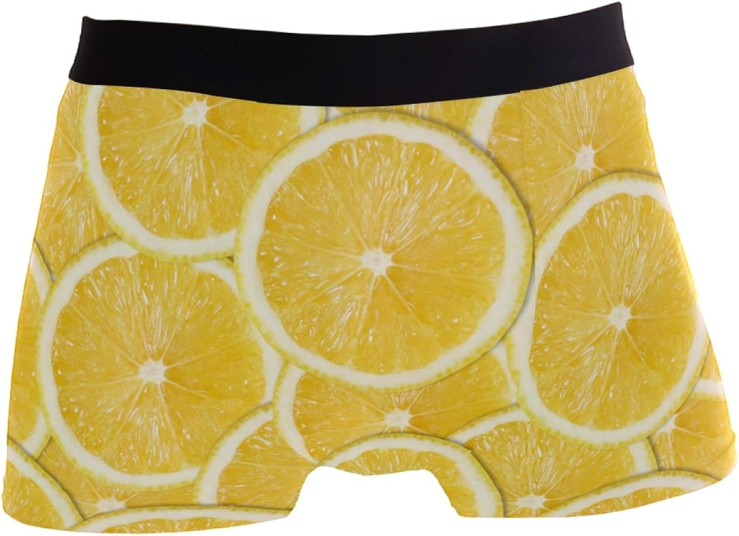 Men's Boxer Briefs Underwear TagFree Comfort Soft Yellow Lemon at