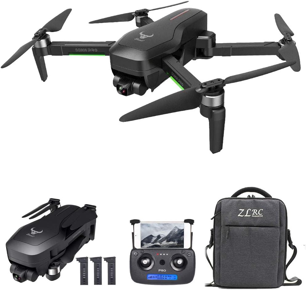 GoolRC SG906 PRO 2 GPS Drone, 5G WiFi FPV Drone with 4K UHD Camera, 3-Axis Gimbal, Brushless Motor, Optical Flow Positioning RC Quadcopter with Auto Return Home, Follow Me, Storage Bag and 3 Batteries