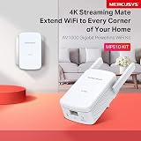 MERCUSYS MP510 KIT AV1000 Gigabit Powerline Adapter WiFi Extender 1000 Mbps view 3