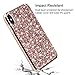 Vofolen Case for iPhone X iPhone XS Case Glitter Bling Crystal Shiny Heavy Duty Protection Drop Impact Resistant Hybrid Protective Shell 2-Layer Soft Bumper Hard Cover for iPhone XS X 10 10S Champagne