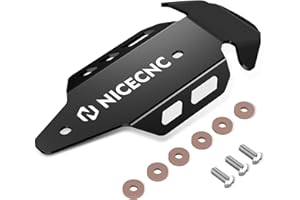 NICECNC Heat Shield Guard Protector Compatible with Yamaha YFZ450R 2009 2010 2011 2012 2013 2014 2015-2023, YFZ450RSE 2018 2019 2020 2021 2022 2023, YFZ450X 2010 2011 Black