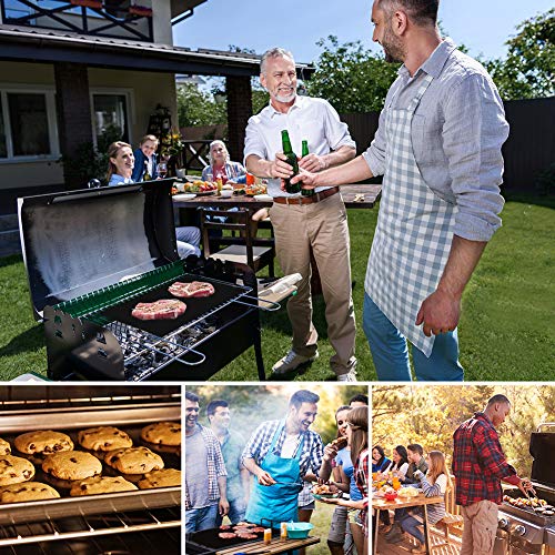 prabensei BBQ Grillmatte 5er Set, Teflon Grillmatten Antihaft & Wiederverwendbar, Barbecue Grill Matte Backmatte für bis 260°C, geeignet für Holzkohlegrill, elektronischen Grill, Backofen 40x33 CM