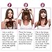 Clip in Hair Bangs Human Hair Bangs Fringe Clip in Hair Extensions One Piece Dark Brown