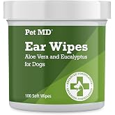 Pet MD Dog Ear Cleaning Wipes