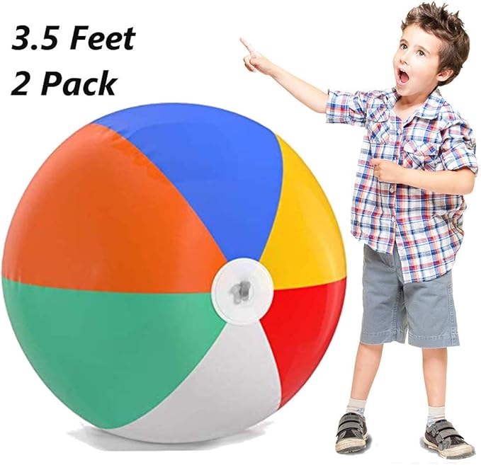Top Race Giant Inflatable Beach Balls 3.5 Feet Tall (44