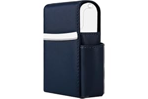 AATACAS PU Leather Sliding Cigarette Box Case with Lighter Holder and Belt Loop for Men and Women Unisex