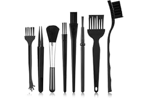 8 Pcs Mini Keyboard Cleaning Brushes Kit, Anti Static Electronic Dust Cleaning Brushes with PP Handle and Nylon Bristles, Key
