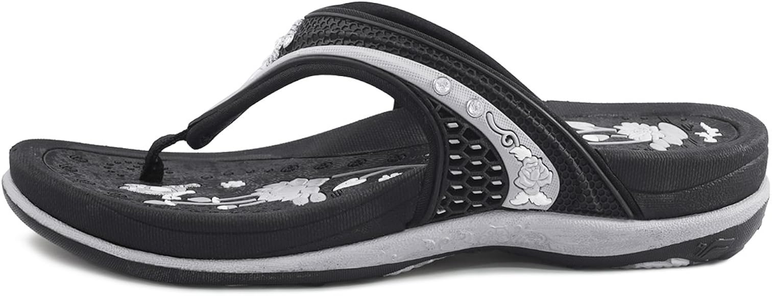 comfortable flip flops for walking