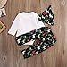 Baby My First Christmas Bodysuit and Deer Print Pants Outfit with Hat