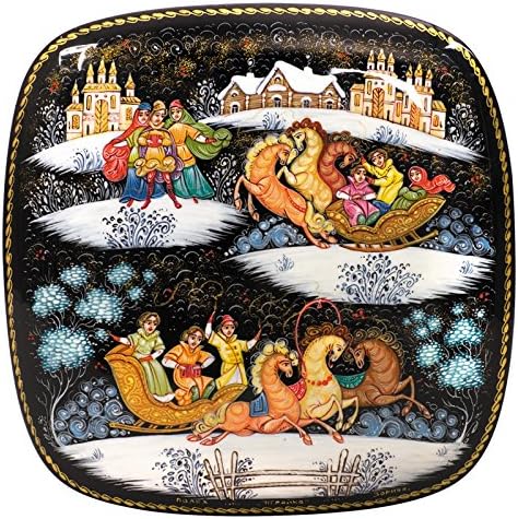 Troika. Palekh Lacquer Box