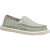 Sanuk Womens Donna Hemp Loafers | Womens Shoes | Slip On Shoes for Women | Women's Slip-on Loafers | Memory Foam Footbed