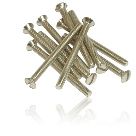 CDL Micro 10 Stück x 40 mm Elektrische Schrauben M3.5 Für Lichtschalter Steckdose