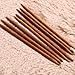 Whitelotous 55Pcs 11sizes Double Pointed Carbonized Bamboo Knitting Needles 5