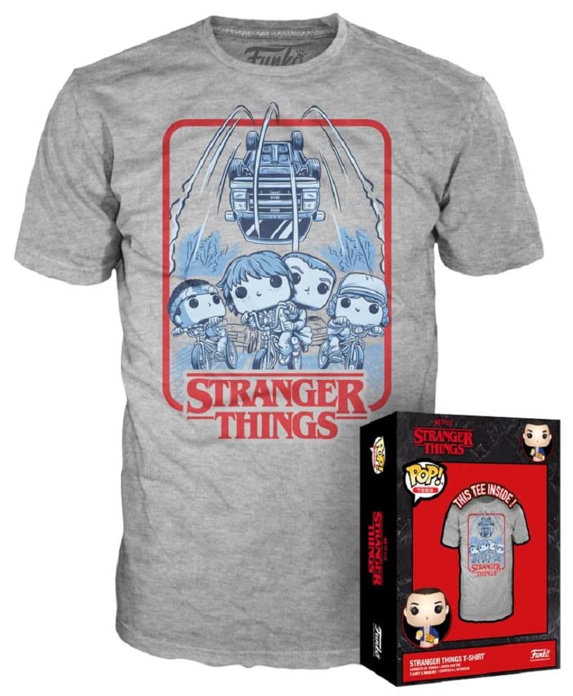 Funko Boxed Tee: Stranger Things - Large - (L) - T-Shirt - Clothes - Gift Idea - Short Sleeve Top for Adults Unisex Men and Women - Official Merchandise Fans Multicolour