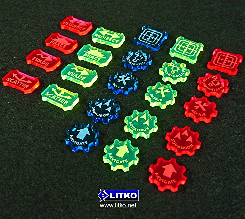 SW: Armada, Evade Defense Tokens, Fluorescent Blue (10)