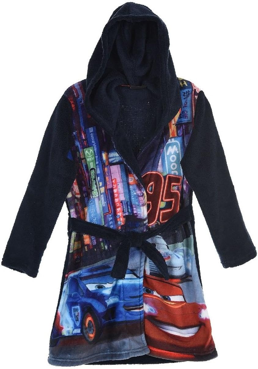 Disney Cars Dressing Gown Bathrobe Nightwear Lightning McQueen Robe Age