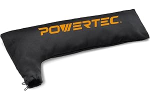 POWERTEC Table Saw Dust Collector Bag, Universal Table Saw Dust Bag Fits 2-1/2" Dust Ports, Table Saw Accessoeies for Bosch/D