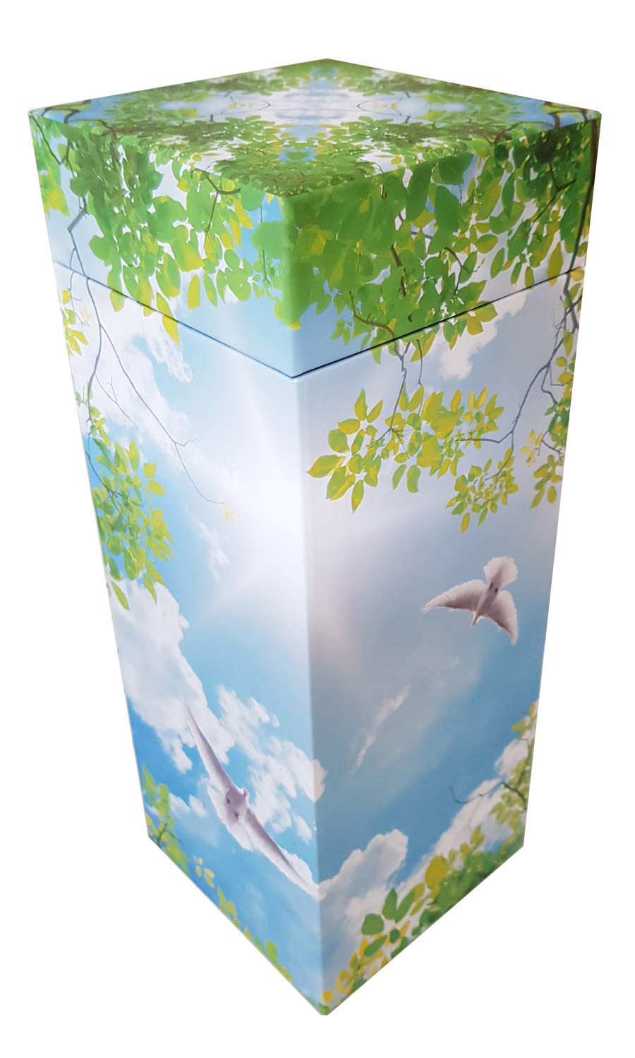ScatterPod® Square Scattering Urns - Various Size & Designs (Flying Doves, Medium/Child/Large Pet)