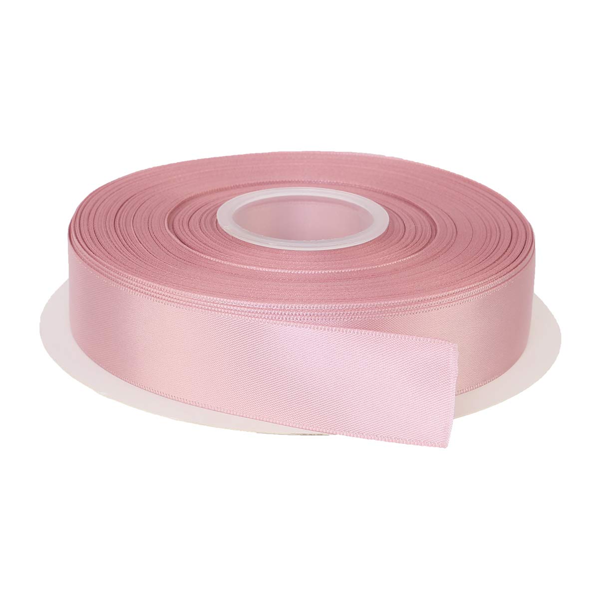 ITIsparkle 25mm Width (1") Double Faced Satin Ribbon 45 Meters (Full Reel) Crafts Gift Wrap Floristry - Rose Gold Ribbon