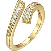 ChicSilver Sterling Silver Toe Rings for Women 14K Gold Plated Toe Rings for Women Open Adjustable Toe Ring for Women Toe Jewelry for Summer Beach