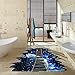 CNUSER 3D Galaxy Bridge Floor Wall Sticker, Removable Mural Decals Vinyl Art Living Room Decors