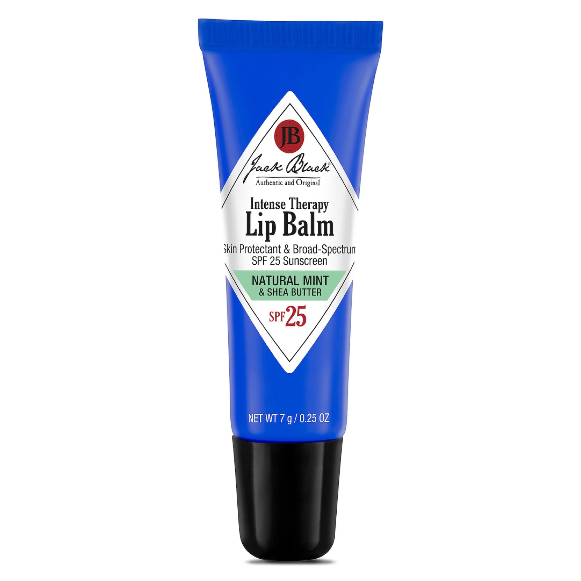 Jack Black Intense Therapy Lip Balm SPF 25, Natural Mint & Shea Butter 7 g