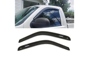 KUCARUCE 2pcs Original Out-Channel Window Wind Deflectors for Silverado/Sierra 07-13,Tape On Rain Guards,Window Visors for Cars,Vent Deflector for 2007-2013 Silverado/Sierra 2-Door Standard Cab 92326