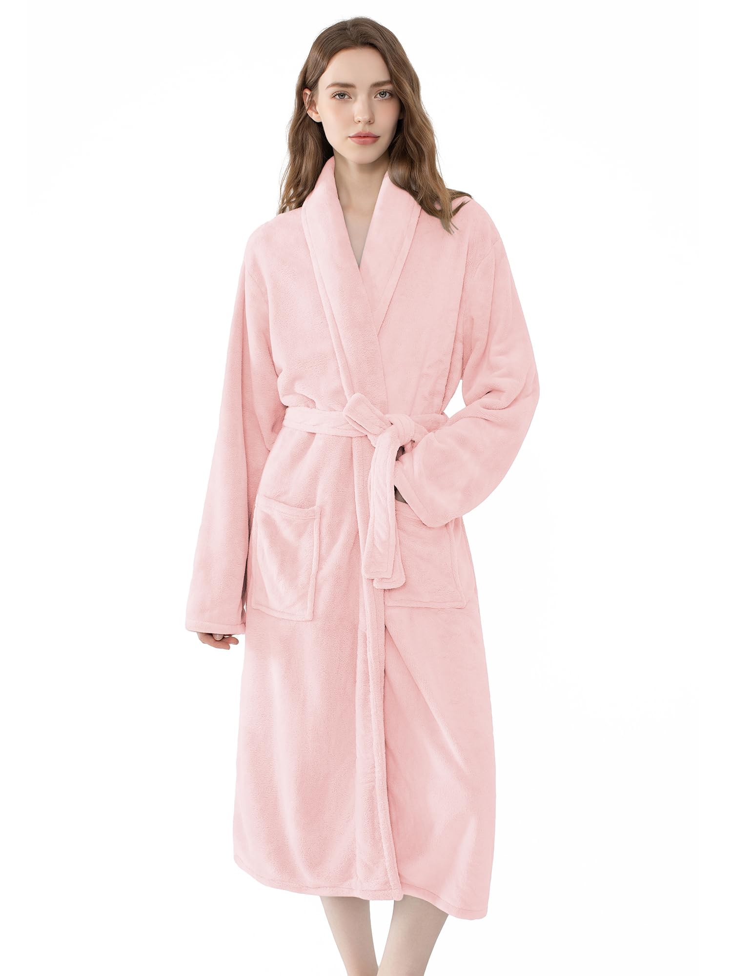 Soft Robe For Women?Warm Plush Bath Robes Female?Spa Towel After Shower ...