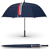 Weatherman - Folds of Honor - Long Stick Umbrella – Extra Large, Windproof, for Men & Women – Full-Size Auto Open Design for Travel City Walks Outdoor Use – Comfortable Grip Waterproof - Resists Up to 88 KPH Winds - Perfect for Celebrations. (FOH Blue 2025)