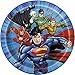 DC Comics Justice League Superheros Birthday Party Supplies | Serves 16 | Dinner or Lunch Paper Plates Cake Plates Cups Napkins Banner Table Cover and Premium Plastic Cutlery