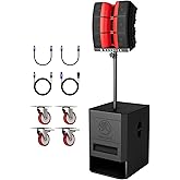 NBVOICE PRX ONE 2400W PA Speaker System w/ 15" Sub | 131dB Zero-Distortion Sound | Bluetooth DSP Control | Road-Ready Birch Enclosure | 7-Yr Warranty