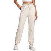 CRZ YOGA Cinch Bottom Sweatpants Women High Waisted, Thick Cotton Sweat Pants with Pockets Casual Lounge Athletic Joggers