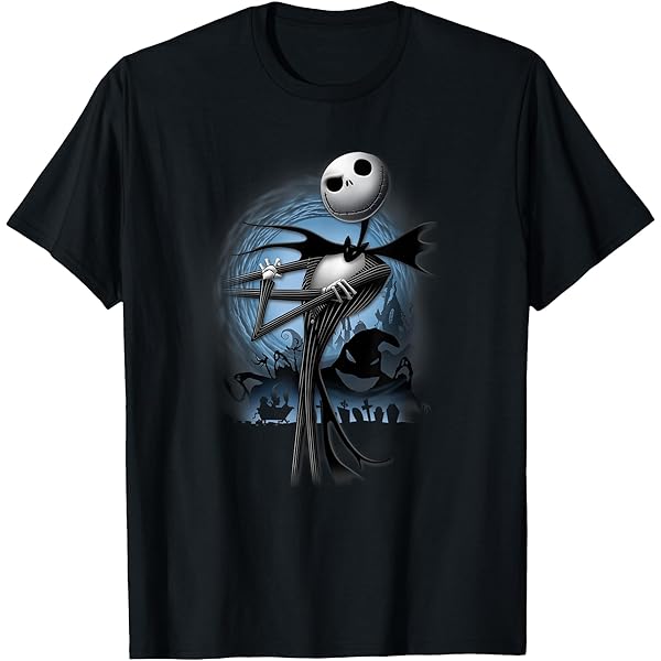 Amazon.com: Disney - Nightmare Before Christmas Jack Night Scene T